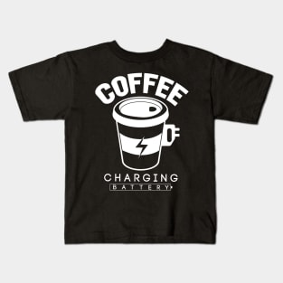 Coffee Charging Battery-T Shirt Kids T-Shirt